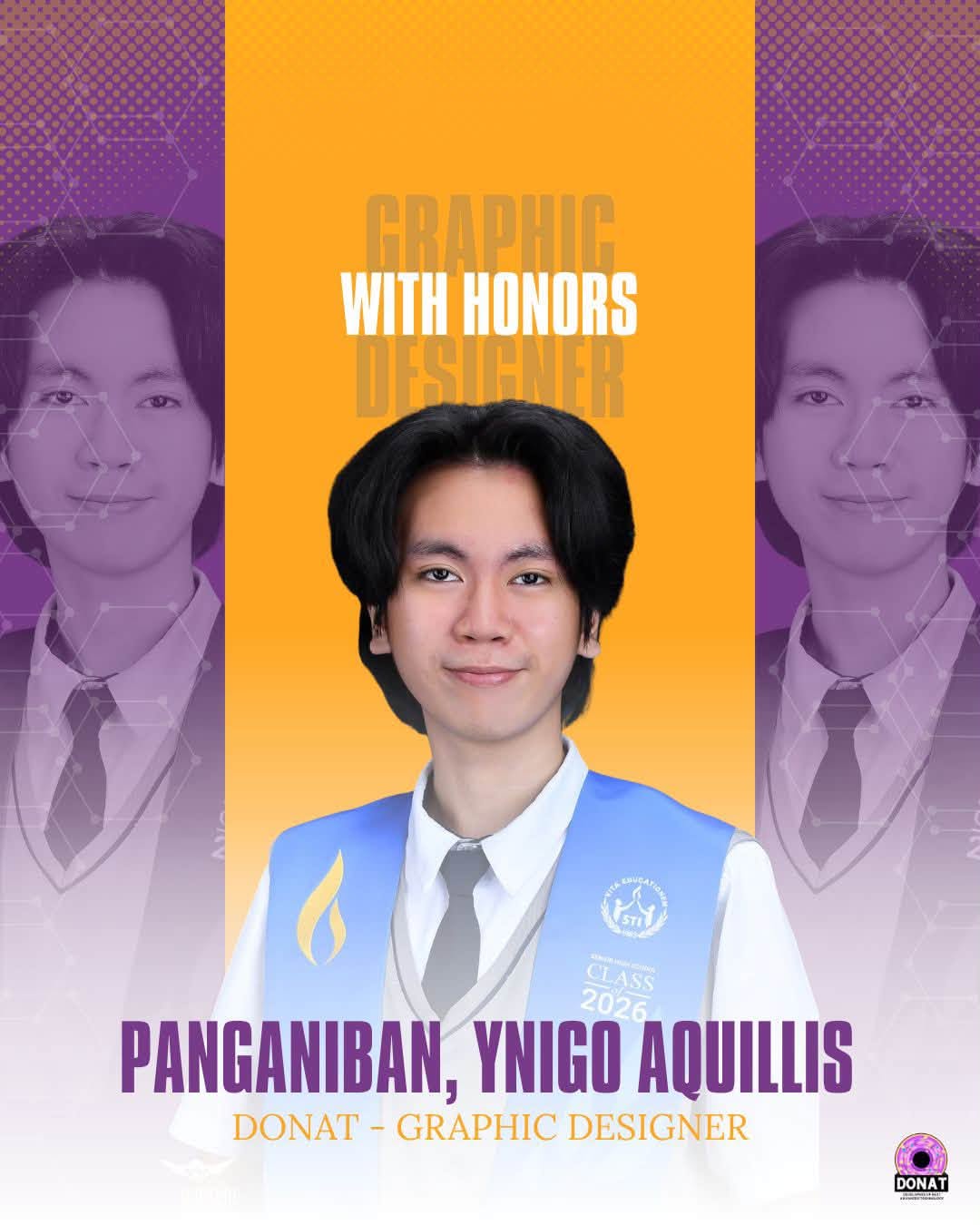 Ynigo Aquillis Panganiban, DONAT Graphic Designer in 2024-2026